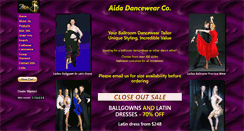 Desktop Screenshot of aidadancewear.com